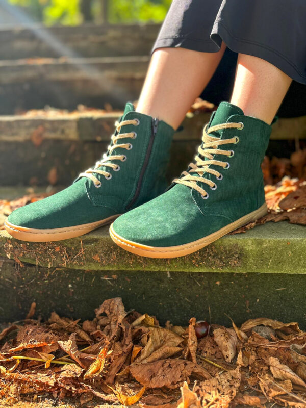 Botki Erin zielony nubuk