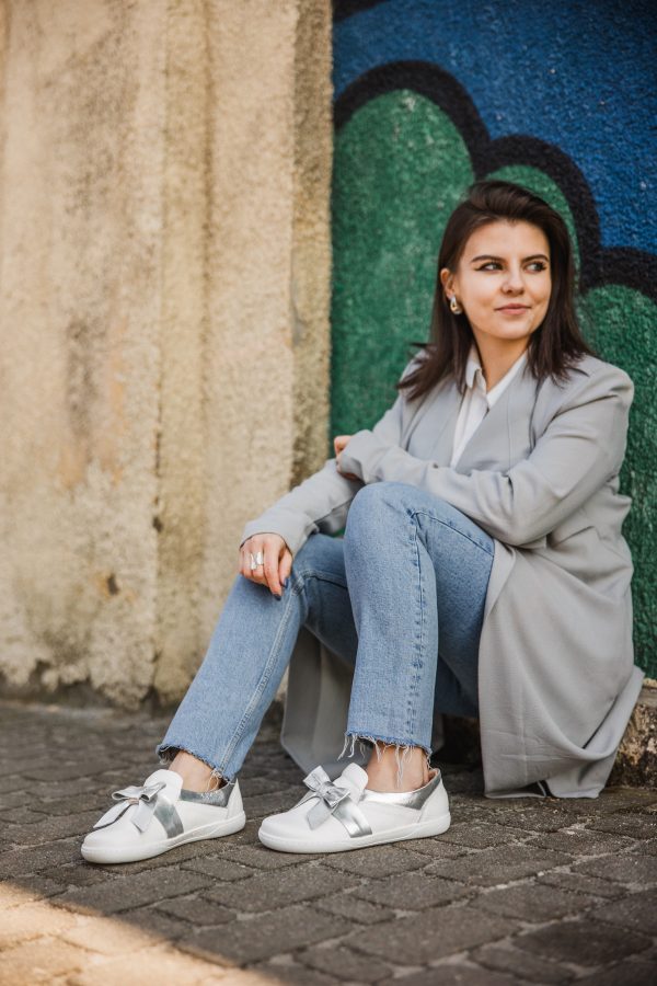 Półbuty Karen Białe - obrazek 5