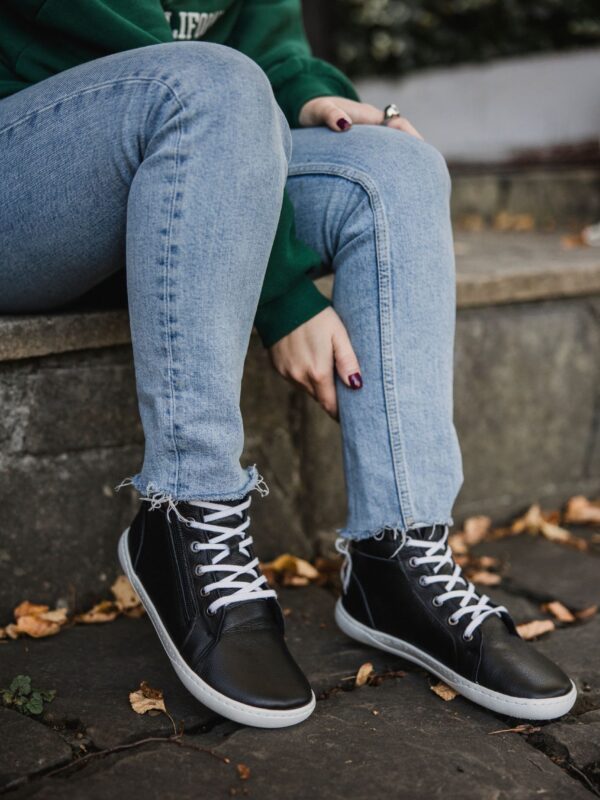 Botki Demi czarny groch