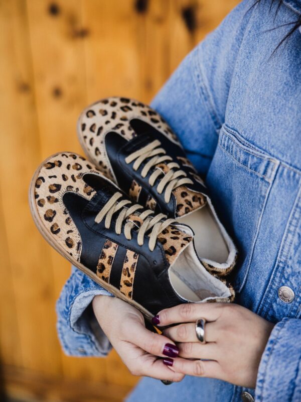 Półbuty Callie panterka/czarny