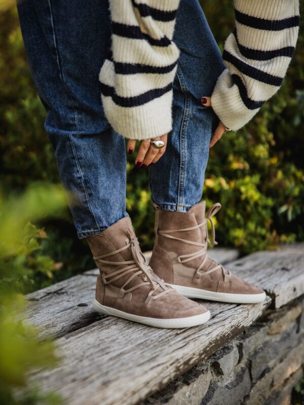 Botki Aspen cappuccino welur