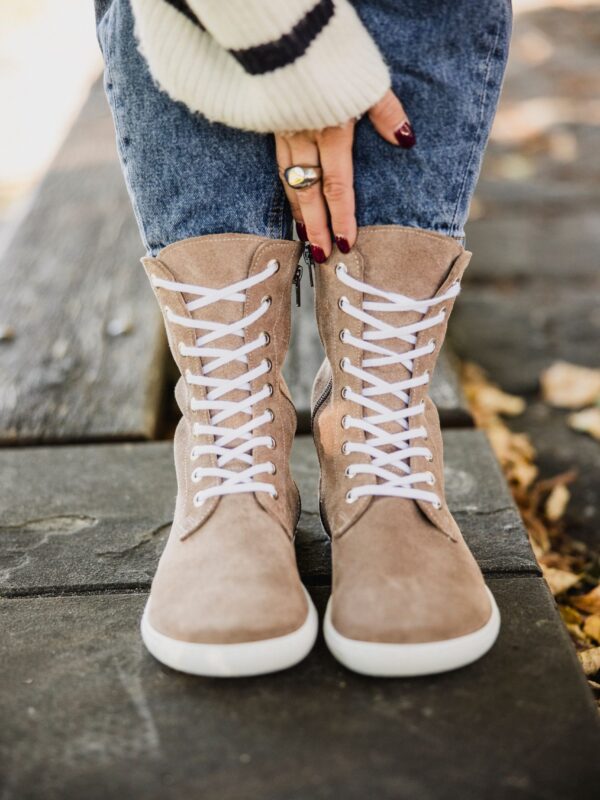 Botki Amara cappuccino welur