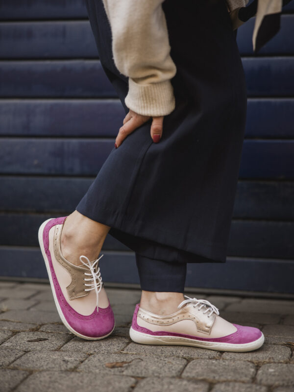 Półbuty barefoot damskie Jenny – róż  | Apavo Barefoot