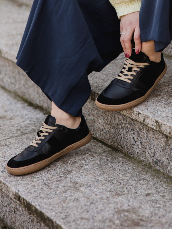 Półbuty barefoot damskie Celine – czarny | Apavo Barefoot