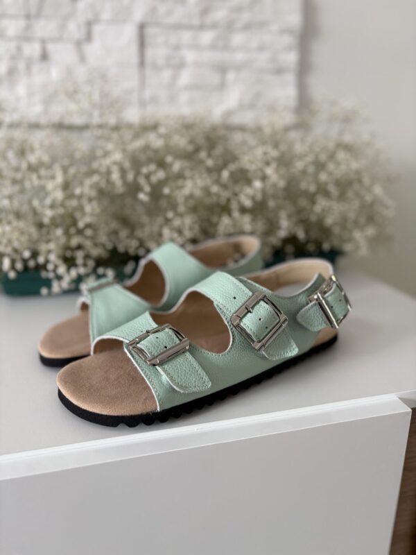 Sandały barefoot damskie Camille – miętowy | APAVO Barefoot