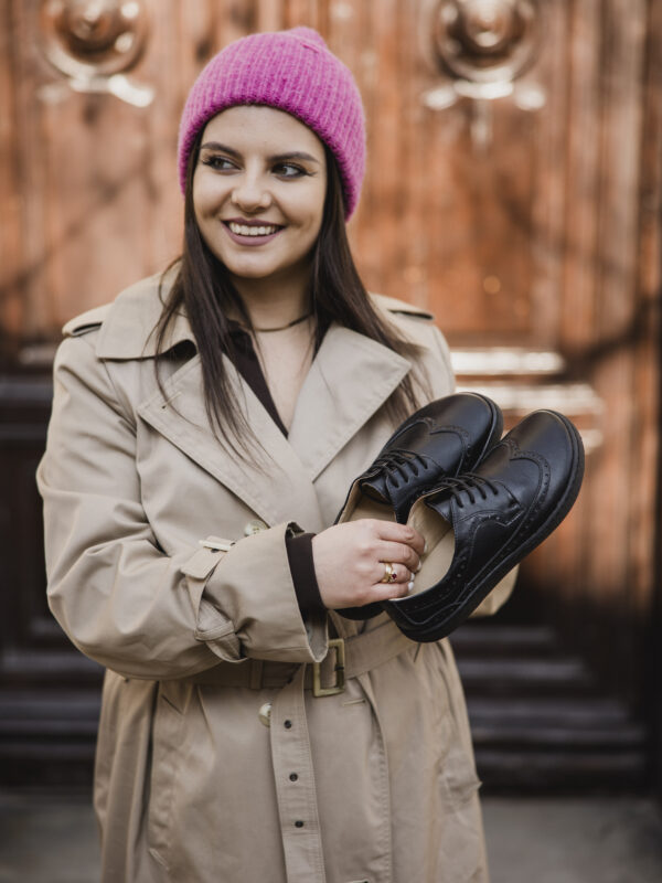 Półbuty barefoot damskie Jenny – czarne | Apavo Komfort