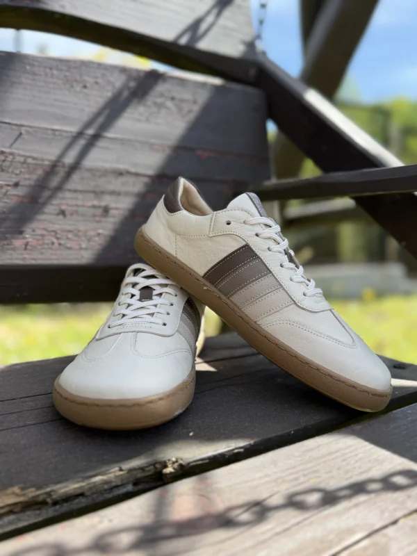 Półbuty barefoot damskie Livia II beżowo-brązowe – skóra licowa | Apavo Komfort